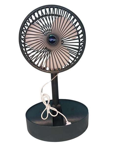 None Rechargable Portable Electric Mini Fan Foldable Telescopic Fan